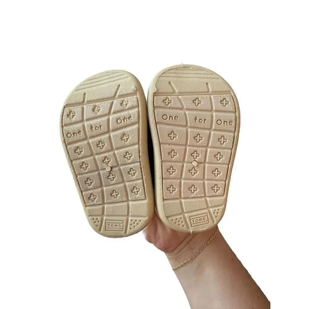 TOMS Boys Navy Alpargata Casual Shoes Size 2